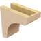 Ekena Millwork 4"W x 8"D x 8"H Classic Legacy Rough Cedar Woodgrain TimberThane Corbel, Primed Tan CORUR04X08X08LGYRCPR - alternate 3